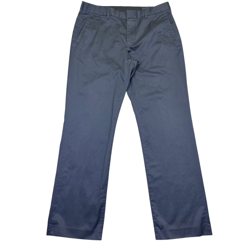 Bonobos Friday Dress Pants Men's Sz 32 Gray Straight Fit Cotton Office Career